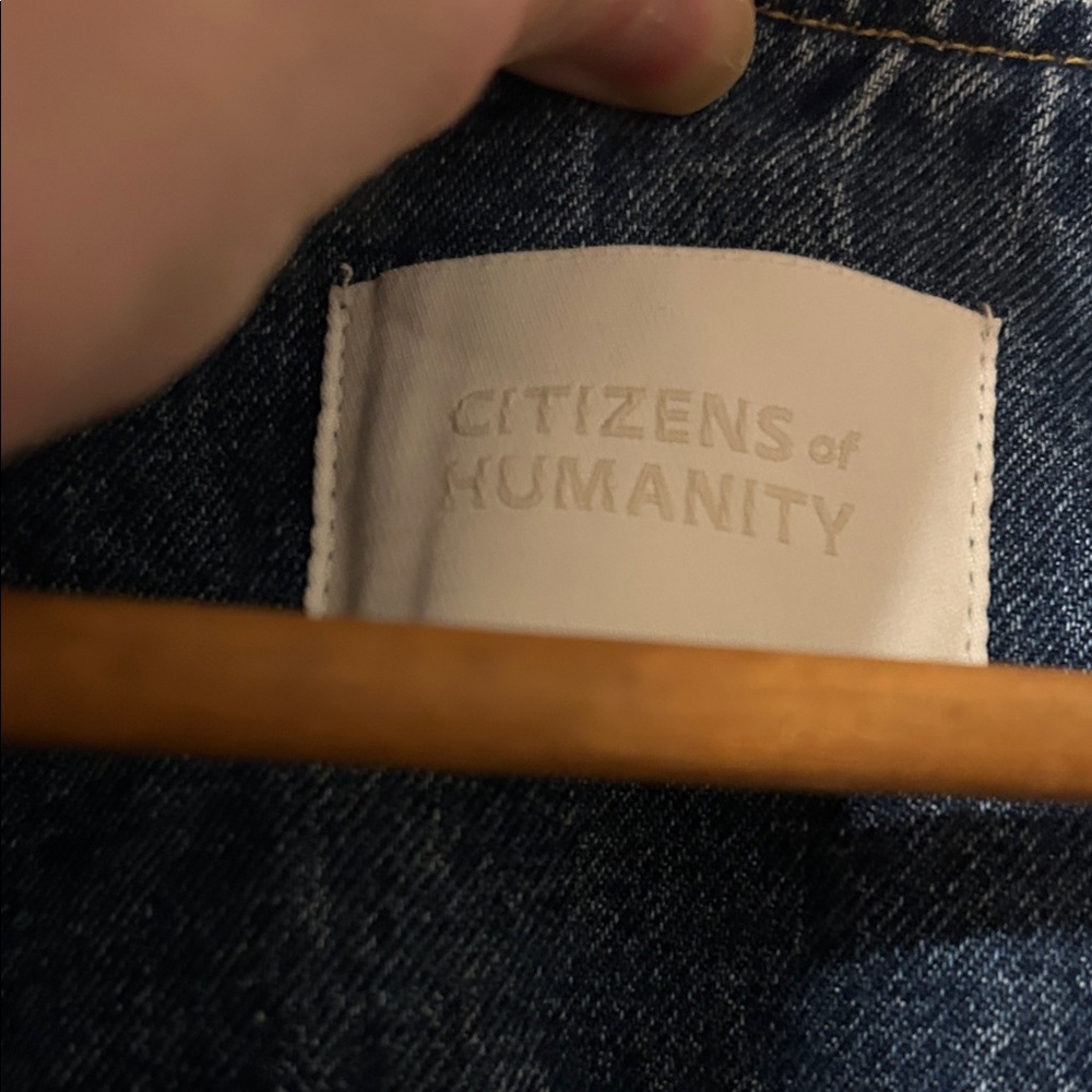 Citizens Of Humanity Blue Denim Idalene Maxi Dress - Picture 4 of 15